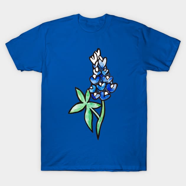 Texas Bluebonnets T-Shirt by bubbsnugg